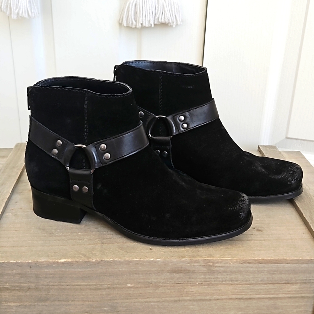 Seychelles Suede Moto Ankle Boots